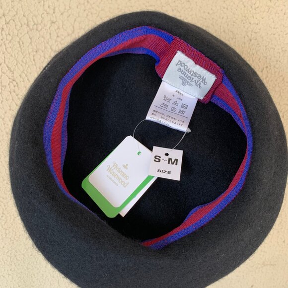 Vivienne Westwood Black Beret - Picture 5 of 6